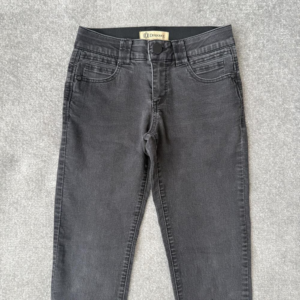 Democracy Jeans Womens 4 Black Gray Ab Technology Jegging Skinny Stretch Denim - Picture 2 of 12